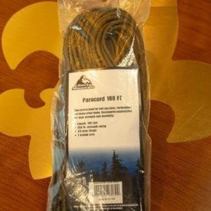 Paracord 100 ft - Yellow - BSA CAC Scout Shop