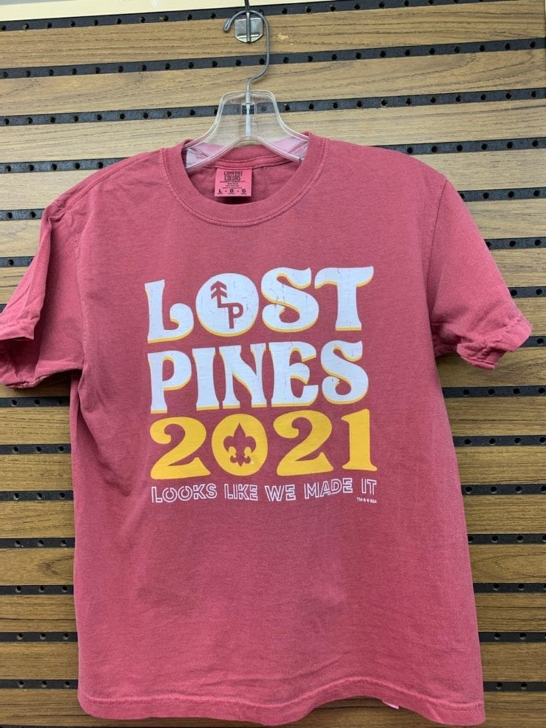 Lost Pines 2021 Camp Tshirt BSA CAC Scout Shop